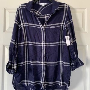 Plaid Button-up Shirt